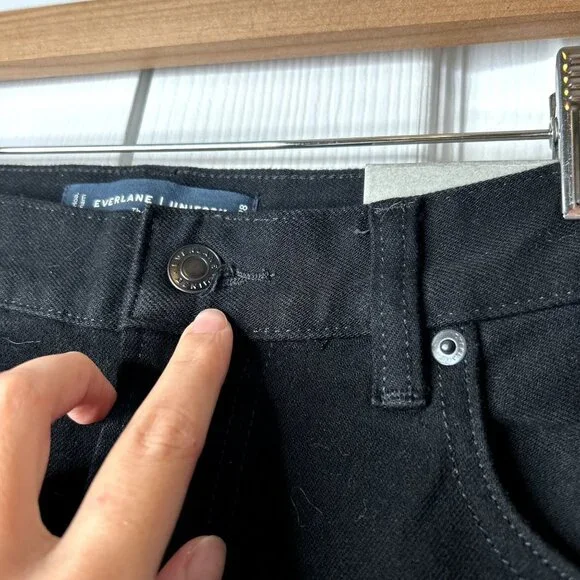 Everlane Uniform The Slim Black High Stretch Denim Jeans Men's Size 34 x 28 NWT